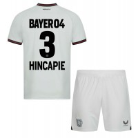 Maglie da calcio Bayer Leverkusen Piero Hincapie #3 Seconda Maglia Bambino 2023-24 Manica Corta (+ Pantaloni corti)